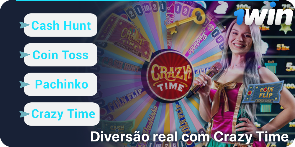 Bônus em Crazy Time no 1Win