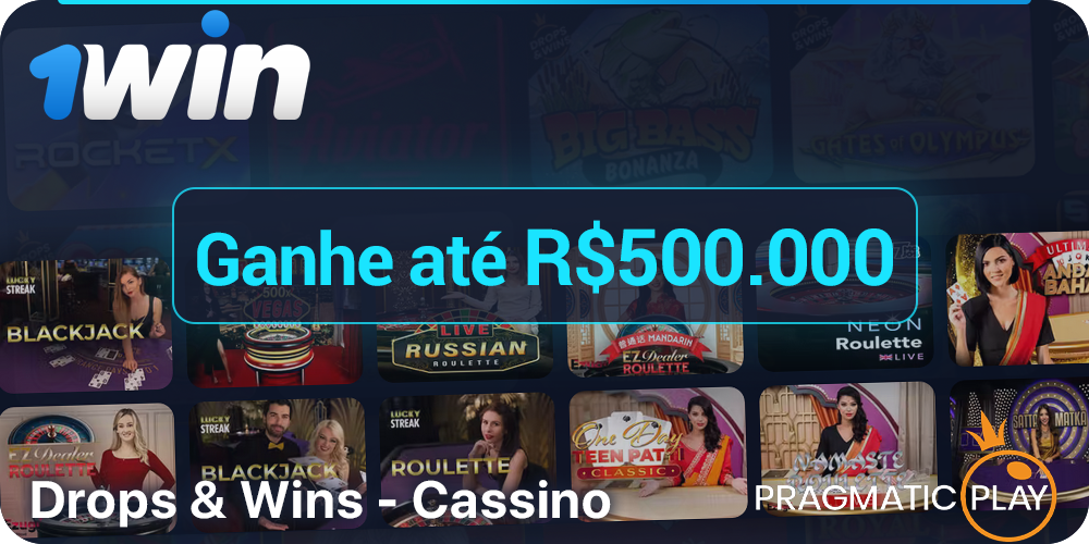 Jogue Pragmatic Play ao vivo a 1Win e ganhe até R$500.000