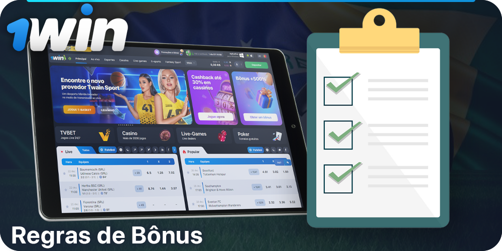 Regras para receber bônus a 1Win