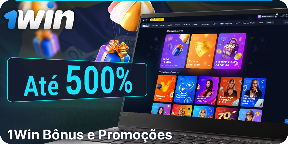 1Win bônus e promoções brasileiras - receba até 500% em seu primeiro depósito