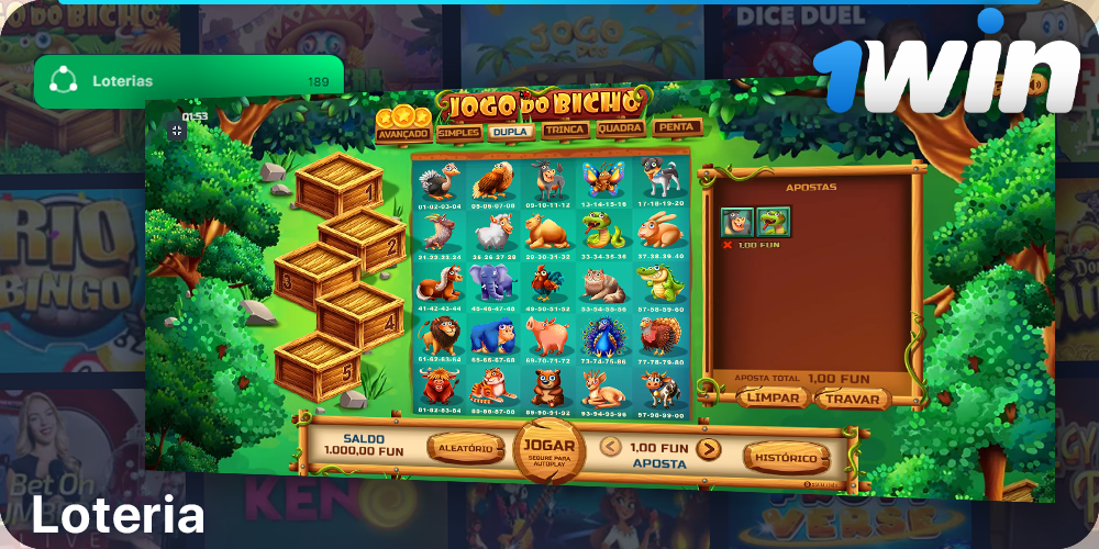 Loteria categoria no 1Win Cassino