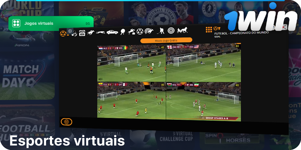 Esportes virtuais no 1Win Cassino