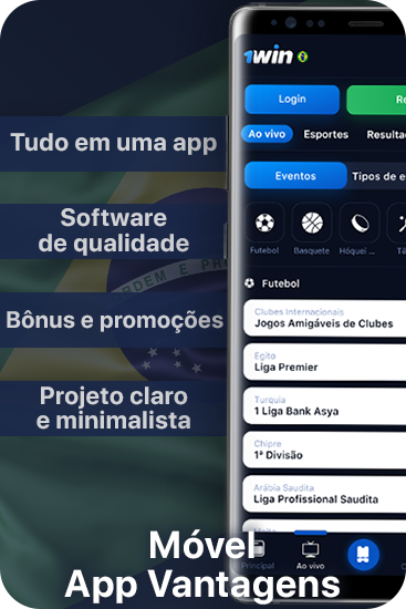 Principais benefícios do aplicativo móvel 1Win