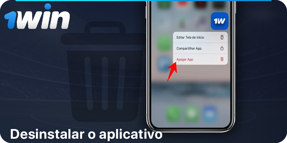 Como desinstalar o aplicativo móvel 1Win